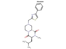 (3S,9aR)-3-isobutyl-2-methyl-8-[(4-phenyl-1,3-thiazol-2-yl)methyl]tetrahydro-2H-pyrazino[1,2-a]pyrazine-1,4(3H,6H)-dione