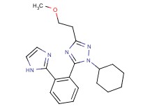 1-cyclohexyl-5-[2-(1H-imidazol-2-yl)phenyl]-3-(2-methoxyethyl)-1H-1,2,4-triazole