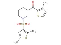 {1-[(2,5-dimethyl-3-thienyl)sulfonyl]-3-piperidinyl}(3-methyl-2-thienyl)methanone
