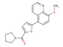 8-methoxy-5-[5-(pyrrolidin-1-ylcarbonyl)-2-furyl]quinoline