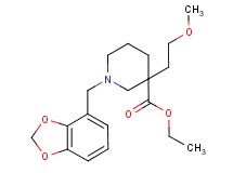 ethyl 1-(1,3-benzodioxol-4-ylmethyl)-3-(2-methoxyethyl)-3-piperidinecarboxylate