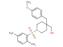 [1-[(2,5-dimethylphenyl)sulfonyl]-4-(4-methoxybenzyl)-4-piperidinyl]methanol