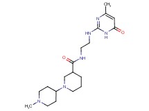 1'-methyl-N-{2-[(4-methyl-6-oxo-1,6-dihydropyrimidin-2-yl)amino]ethyl}-1,4'-bipiperidine-3-carboxamide