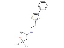 2-methyl-4-{[2-(4-phenyl-1,3-thiazol-2-yl)ethyl]amino}pentan-2-ol