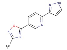 5-(3-methyl-1,2,4-oxadiazol-5-yl)-2-(1H-pyrazol-3-yl)pyridine