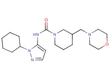 N-(1-cyclohexyl-1H-pyrazol-5-yl)-3-(morpholin-4-ylmethyl)piperidine-1-carboxamide