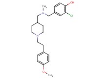 2-chloro-4-{[({1-[2-(4-methoxyphenyl)ethyl]-4-piperidinyl}methyl)(methyl)amino]methyl}phenol
