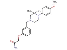 2-(3-{[4-(4-methoxyphenyl)-3,3-dimethyl-1-piperazinyl]methyl}phenoxy)acetamide