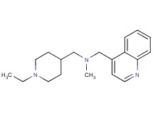 [(1-ethyl-4-piperidinyl)methyl]methyl(4-quinolinylmethyl)amine bis(trifluoroacetate)