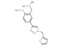 1-{5-[1-(2-furylmethyl)-1H-1,2,3-triazol-4-yl]-2-methoxyphenyl}-N,N-dimethylmethanamine