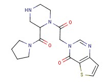 3-{2-oxo-2-[2-(1-pyrrolidinylcarbonyl)-1-piperazinyl]ethyl}thieno[3,2-d]pyrimidin-4(3H)-one