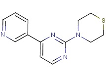 4-[4-(3-pyridinyl)-2-pyrimidinyl]thiomorpholine