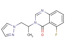 5-fluoro-3-[1-methyl-2-(1H-pyrazol-1-yl)ethyl]quinazolin-4(3H)-one