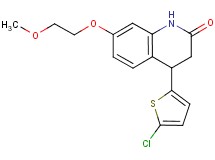 4-(5-chloro-2-thienyl)-7-(2-methoxyethoxy)-3,4-dihydroquinolin-2(1H)-one