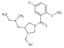 ((3R*,4R*)-1-(5-chloro-2-methoxybenzoyl)-4-{[ethyl(methyl)amino]methyl}pyrrolidin-3-yl)methanol
