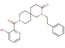 9-[(3-hydroxypyridin-2-yl)carbonyl]-2-(2-phenylethyl)-2,9-diazaspiro[5.5]undecan-3-one