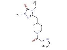 5-{[1-(2,5-dihydro-1H-pyrrol-2-ylcarbonyl)-4-piperidinyl]methyl}-4-ethyl-2-methyl-2,4-dihydro-3H-1,2,4-triazol-3-one dihydrochloride