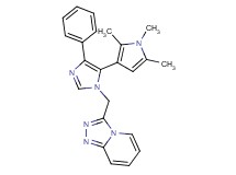3-{[4-phenyl-5-(1,2,5-trimethyl-1H-pyrrol-3-yl)-1H-imidazol-1-yl]methyl}[1,2,4]triazolo[4,3-a]pyridine