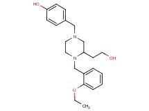 4-{[4-(2-ethoxybenzyl)-3-(2-hydroxyethyl)-1-piperazinyl]methyl}phenol