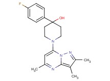 4-(4-fluorophenyl)-1-(2,3,5-trimethylpyrazolo[1,5-a]pyrimidin-7-yl)-4-piperidinol