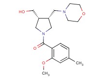 [(3R*,4R*)-1-(2-methoxy-4-methylbenzoyl)-4-(4-morpholinylmethyl)-3-pyrrolidinyl]methanol