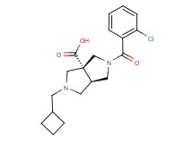 (3aR*,6aR*)-2-(2-chlorobenzoyl)-5-(cyclobutylmethyl)hexahydropyrrolo[3,4-c]pyrrole-3a(1H)-carboxylic acid
