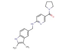 N-[(2,3-dimethyl-1H-indol-5-yl)methyl]-5-(pyrrolidin-1-ylcarbonyl)pyridin-2-amine