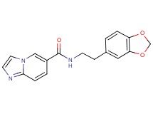 N-[2-(1,3-benzodioxol-5-yl)ethyl]imidazo[1,2-a]pyridine-6-carboxamide