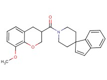 1'-[(8-methoxy-3,4-dihydro-2H-chromen-3-yl)carbonyl]spiro[indene-1,4'-piperidine]