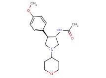 N-[(3S*,4R*)-4-(4-methoxyphenyl)-1-(tetrahydro-2H-pyran-4-yl)-3-pyrrolidinyl]acetamide