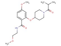 2-[(1-isobutyrylpiperidin-4-yl)oxy]-4-methoxy-N-(2-methoxyethyl)benzamide