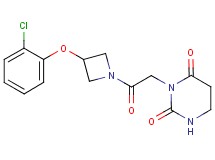 3-{2-[3-(2-chlorophenoxy)azetidin-1-yl]-2-oxoethyl}dihydropyrimidine-2,4(1H,3H)-dione