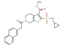 methyl 2-[(cyclopropylamino)sulfonyl]-6-(2-naphthylacetyl)-4,5,6,7-tetrahydrothieno[2,3-c]pyridine-3-carboxylate