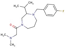 2-[4-(4-fluorobenzyl)-3-isopropyl-1,4-diazepan-1-yl]-N,N-dimethyl-2-oxoethanamine
