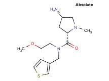 (2S,4S)-4-amino-N-(2-methoxyethyl)-1-methyl-N-(3-thienylmethyl)pyrrolidine-2-carboxamide