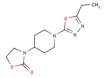 3-[1-(5-ethyl-1,3,4-oxadiazol-2-yl)piperidin-4-yl]-1,3-oxazolidin-2-one