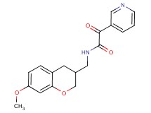N-[(7-methoxy-3,4-dihydro-2H-chromen-3-yl)methyl]-2-oxo-2-pyridin-3-ylacetamide