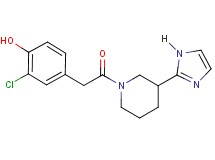 2-chloro-4-{2-[3-(1H-imidazol-2-yl)-1-piperidinyl]-2-oxoethyl}phenol