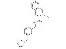2-methyl-N-[3-(1-pyrrolidinylmethyl)benzyl]-1,2,3,4-tetrahydro-3-isoquinolinecarboxamide