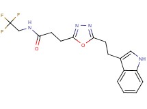 3-{5-[2-(1H-indol-3-yl)ethyl]-1,3,4-oxadiazol-2-yl}-N-(2,2,2-trifluoroethyl)propanamide