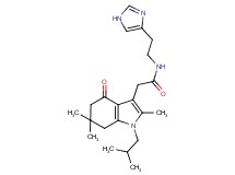 N-[2-(1H-imidazol-4-yl)ethyl]-2-(1-isobutyl-2,6,6-trimethyl-4-oxo-4,5,6,7-tetrahydro-1H-indol-3-yl)acetamide