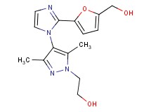 2-(4-{2-[5-(hydroxymethyl)-2-furyl]-1H-imidazol-1-yl}-3,5-dimethyl-1H-pyrazol-1-yl)ethanol