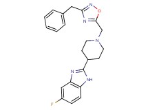 2-{1-[(3-benzyl-1,2,4-oxadiazol-5-yl)methyl]-4-piperidinyl}-5-fluoro-1H-benzimidazole