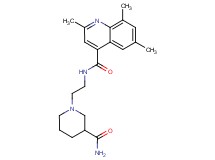 N-{2-[3-(aminocarbonyl)-1-piperidinyl]ethyl}-2,6,8-trimethyl-4-quinolinecarboxamide