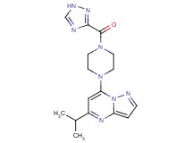 5-isopropyl-7-[4-(1H-1,2,4-triazol-3-ylcarbonyl)-1-piperazinyl]pyrazolo[1,5-a]pyrimidine