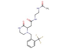 N-[2-(acetylamino)ethyl]-2-{3-oxo-1-[2-(trifluoromethyl)benzyl]-2-piperazinyl}acetamide