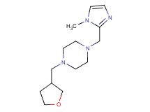 1-[(1-methyl-1H-imidazol-2-yl)methyl]-4-(tetrahydrofuran-3-ylmethyl)piperazine