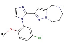2-[1-(5-chloro-2-methoxyphenyl)-1H-imidazol-2-yl]-5,6,7,8-tetrahydro-4H-pyrazolo[1,5-a][1,4]diazepine hydrochloride