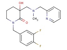 1-(3,4-difluorobenzyl)-3-hydroxy-3-{[methyl(2-pyridinylmethyl)amino]methyl}-2-piperidinone
