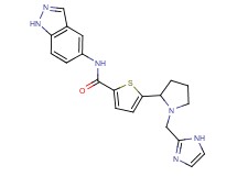 5-[1-(1H-imidazol-2-ylmethyl)-2-pyrrolidinyl]-N-1H-indazol-5-yl-2-thiophenecarboxamide